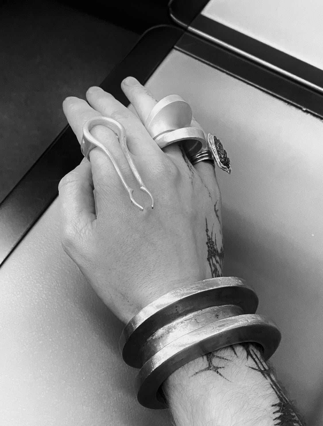 [925 solid silver] METAPHOR SYMBOL RING