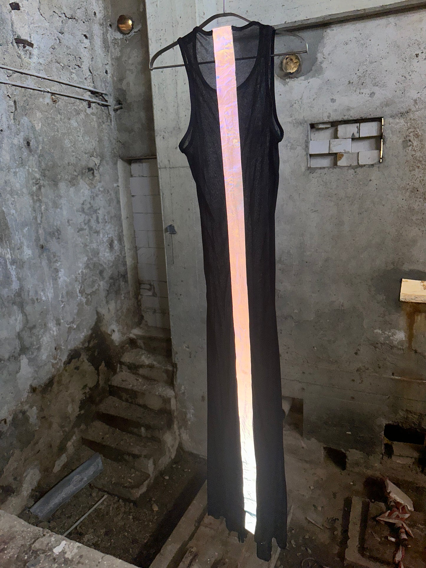 [object 4450] HEAT dress sheer 100% cotton with reflective seamtape on the inside and outside
